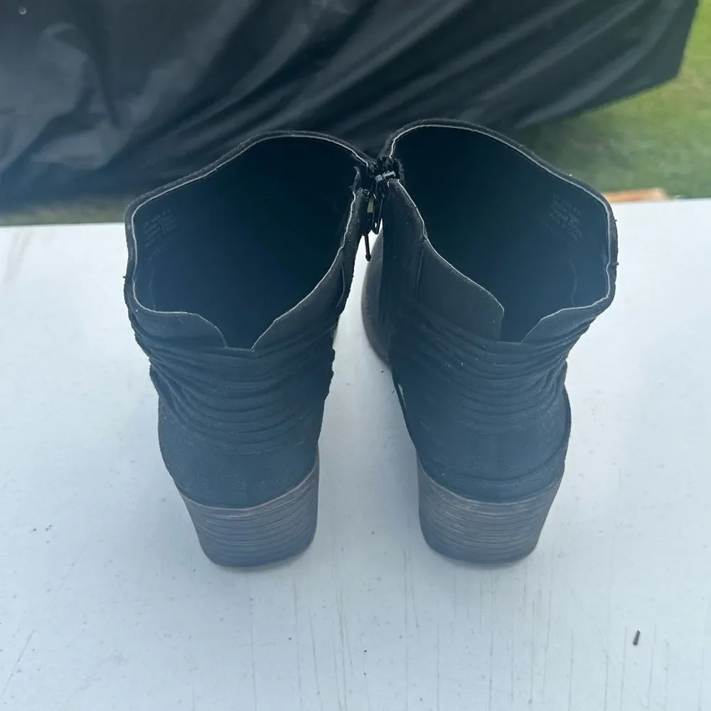 Volatile Black Ankle Boots